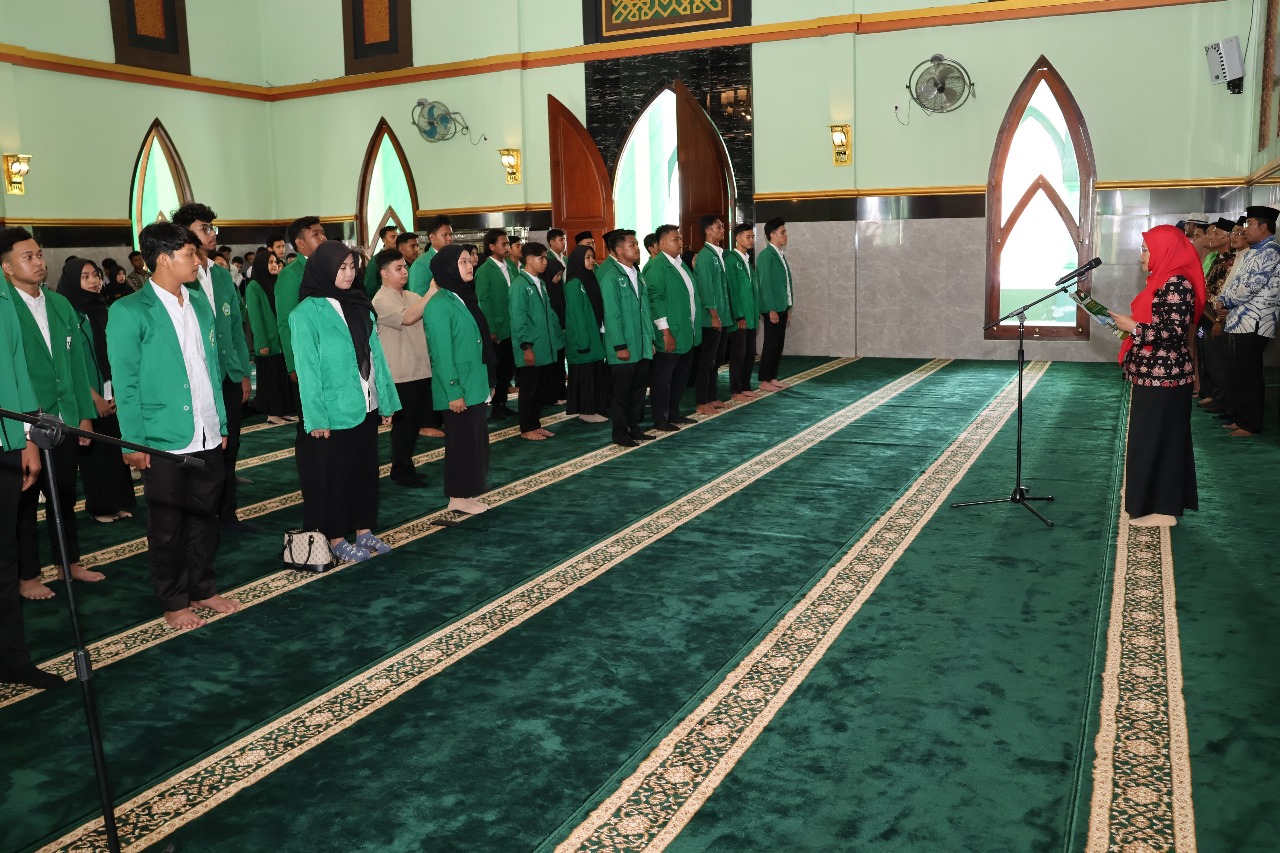 Sema dan Dema UINSU Dilantik di Masjid Al Mussannif Kampus IV Tuntungan