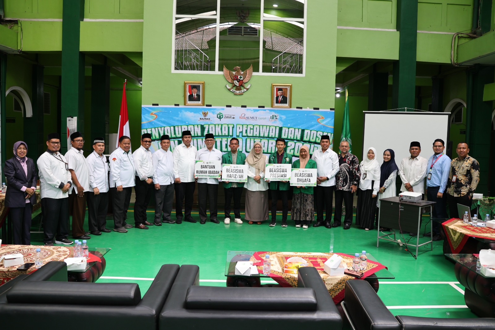 87 Mahasiswa Terima Beasiswa Pendidikan UPZ UINSU Medan | Berhasil Himpun Dana Zakat Rp895,7 Juta