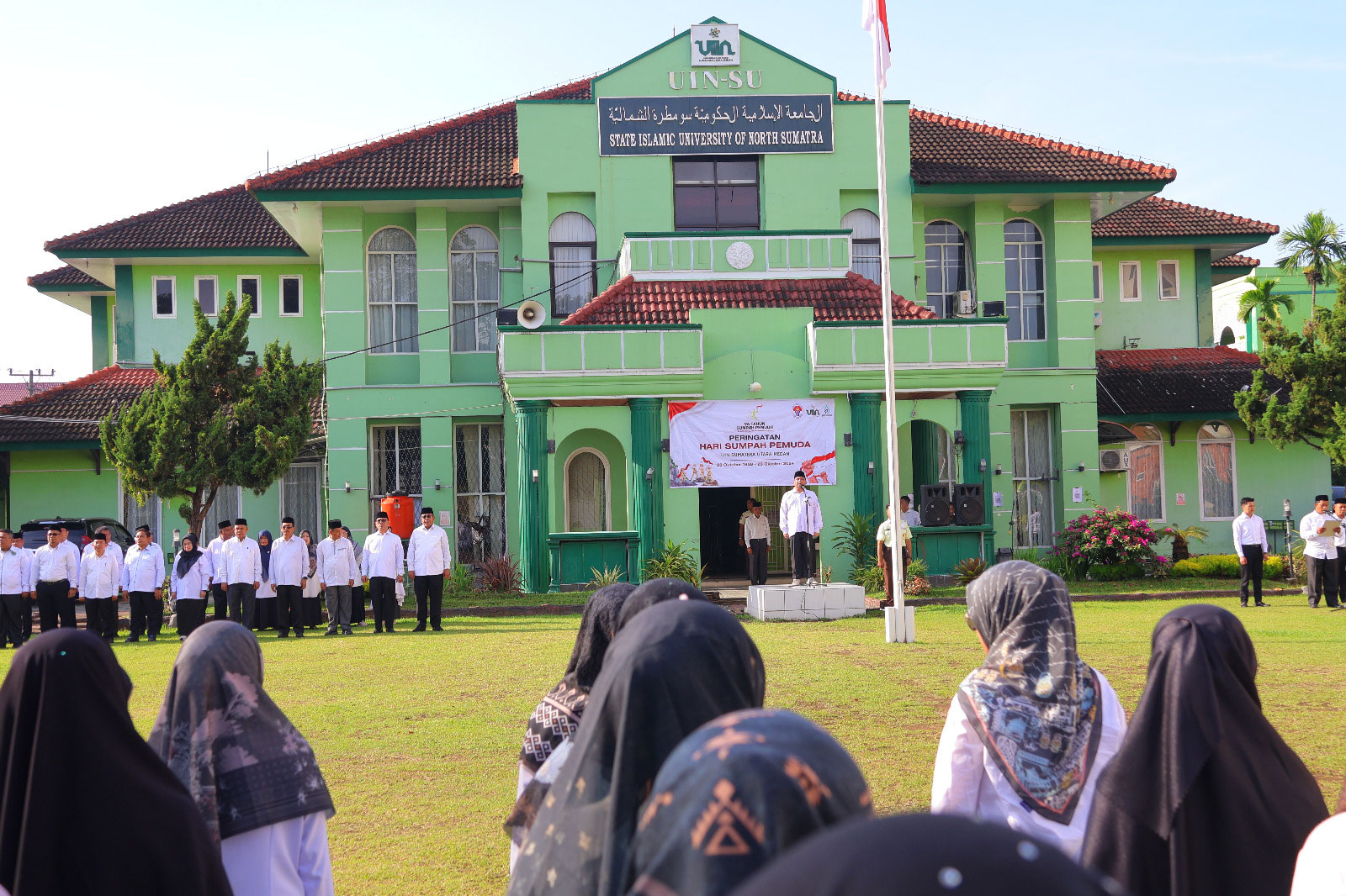 UIN Sumatera Utara Medan Gelar Upacara Hari Sumpah Pemuda ke-96 | Pentingnya Peran Pemuda dalam Pembangunan Bangsa