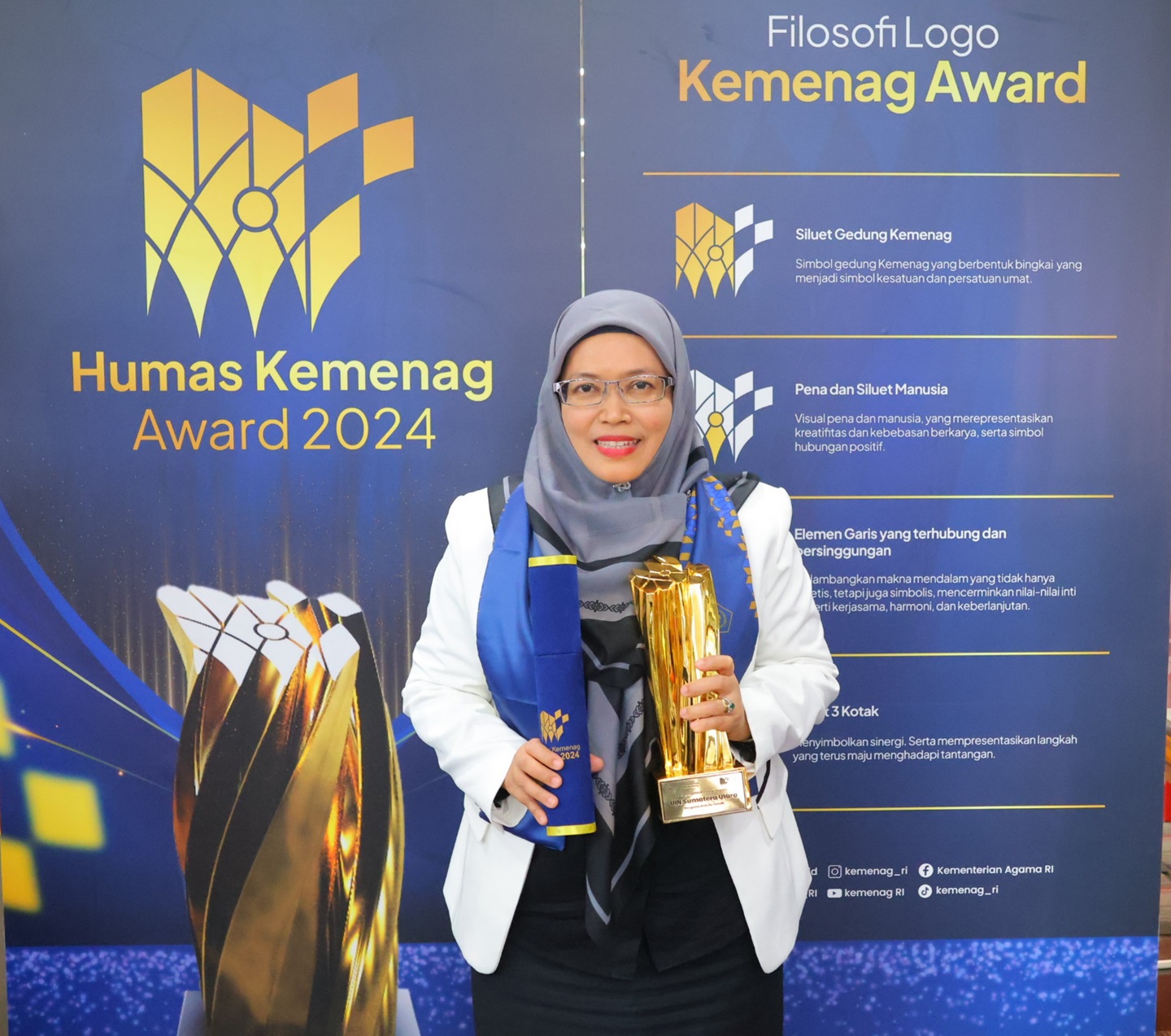 UINSU Medan Mendapatkan Penghargaan Pengelolaan Website Terbaik pada Humas Kemenag Award 2024