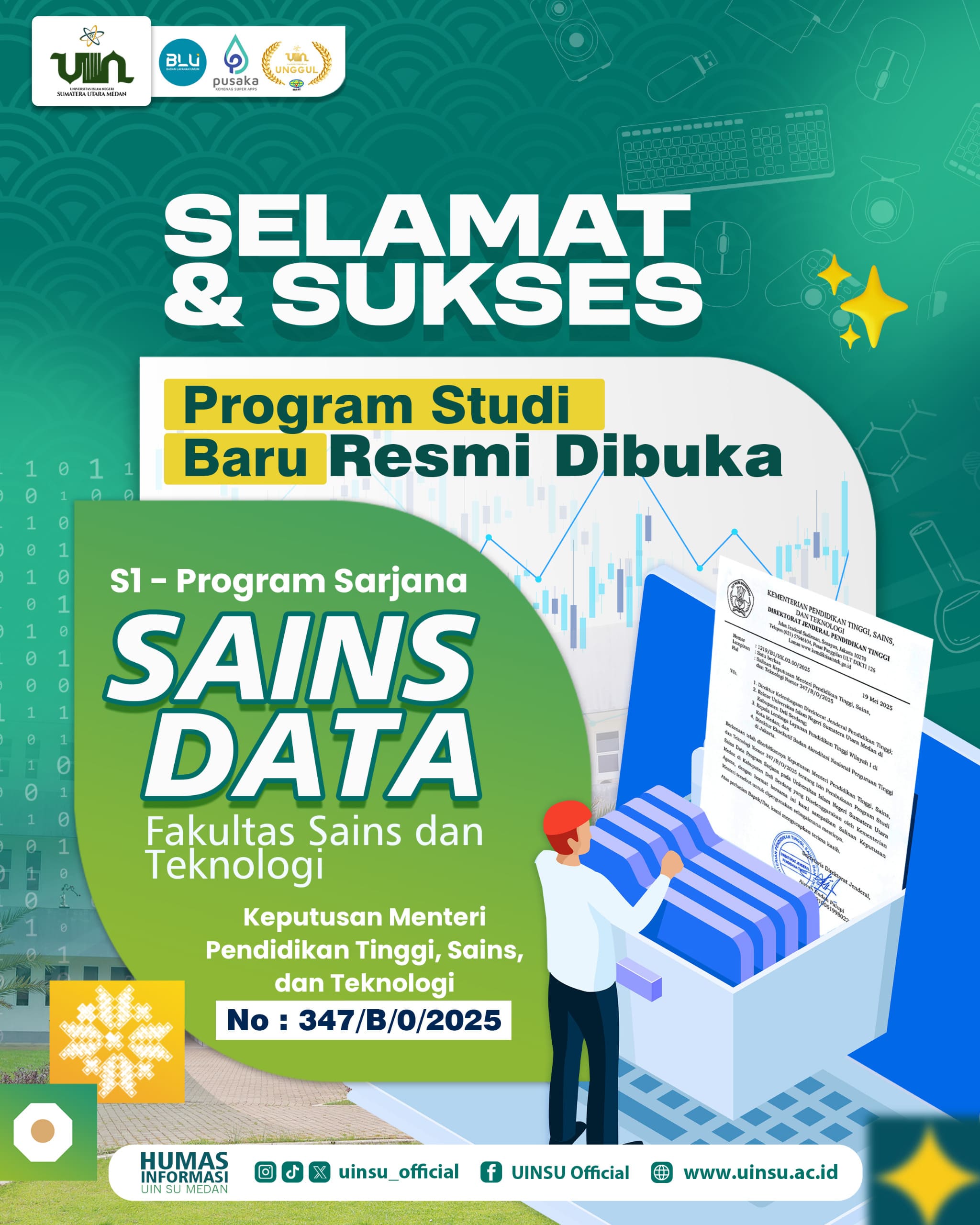 UINSU Medan Resmi Buka Program Studi Sains Data S1, Rektor Sampaikan Apresiasi