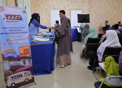 FUSI UINSU Medan Gelar Program Eazy Passport Bersama Imigrasi Kelas I Khusus TPI Medan