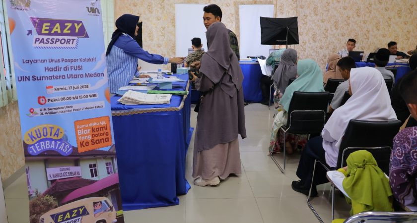 FUSI UINSU Medan Gelar Program Eazy Passport Bersama Imigrasi Kelas I Khusus TPI Medan