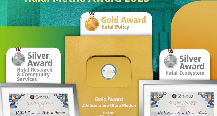 UINSU Raih Tiga Penghargaan Bergengsi di UB Halal Metric Award 2025