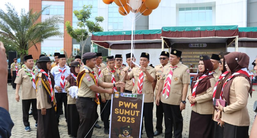 PWM Sumut 2025 Resmi Dibuka di UINSU, Teguhkan Nilai Kepramukaan dan Kebersamaan