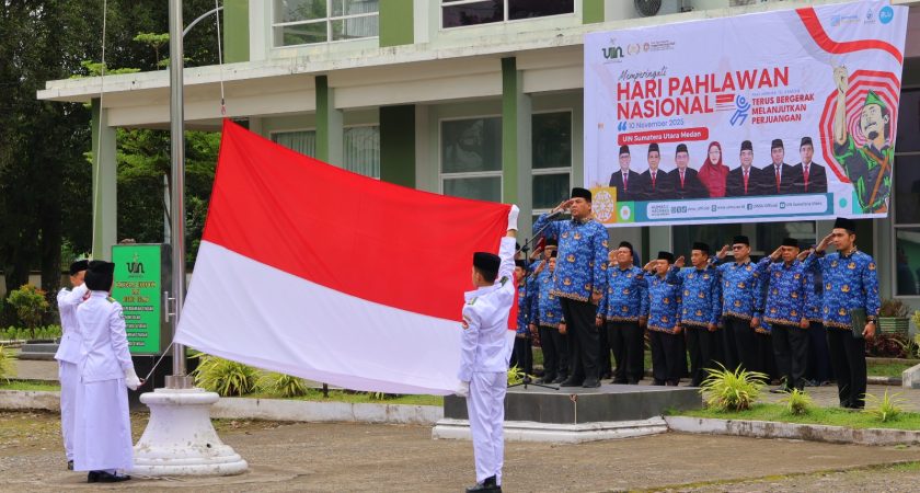 Pahlawanku Teladanku: UIN Sumatera Utara Medan Kobarkan Semangat Juang Lewat Upacara Hari Pahlawan 2025