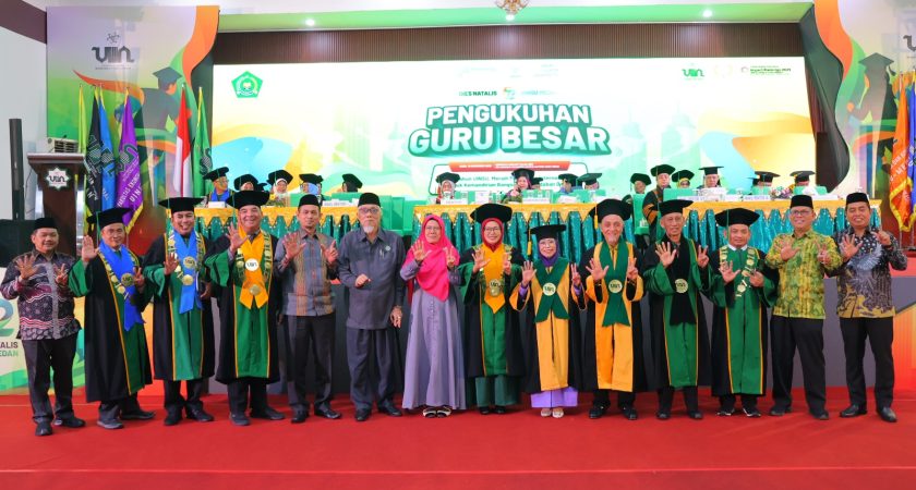 Puncak Dies Natalis ke-52, UINSU Medan Kukuhkan Dua Guru Besar: Momentum Menuju Universitas Unggul dan Berkelas Dunia