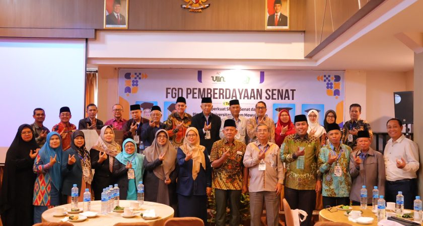 Rektor UINSU Paparkan Arah Penguatan Senat dalam FGD Pemberdayaan Senat di Medan