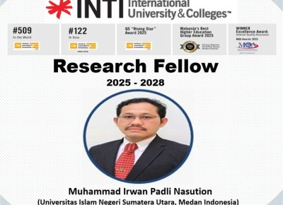 UIN SU Bangga: Dosen UIN SU Terpilih sebagai Research Fellow di INTI International University Malaysia