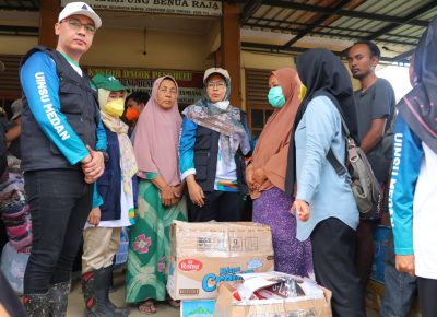 Bantuan Genset dan Logistik UINSU untuk Warga Benua Raja: Terangi Harapan di Tengah Gelapnya Pascabanjir