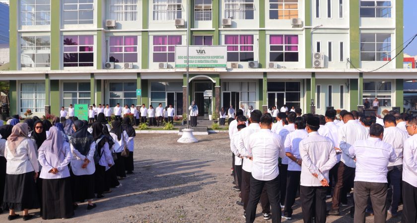 Apel Pagi UINSU Medan: Rektor Tekankan Empati, Syukur, dan Solidaritas di Tengah Musibah