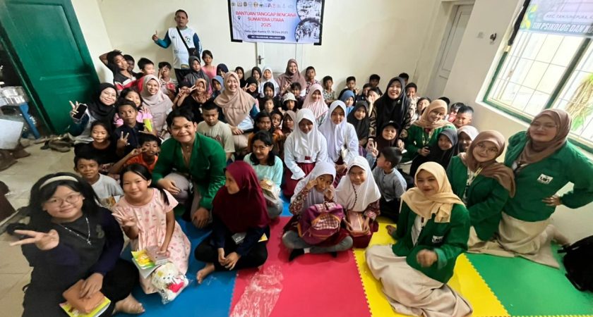 UINSU Medan Berkolaborasi dengan Satgas ITB Berikan Layanan Psikososial bagi Anak Terdampak Banjir di Tanjung Pura