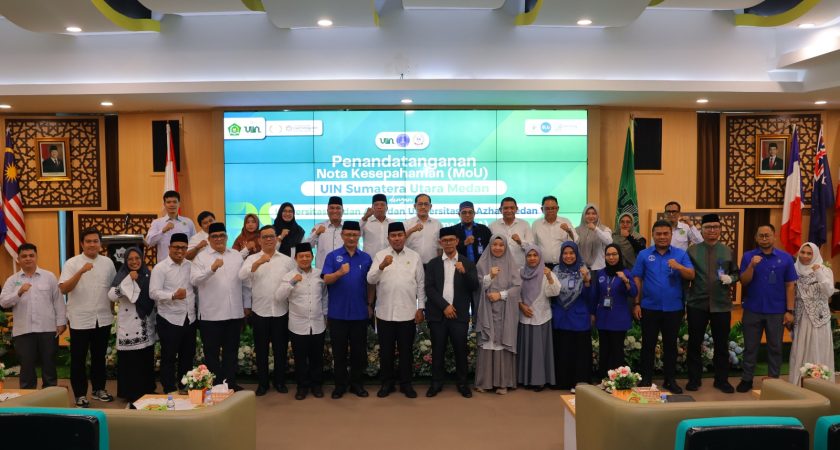 UINSU Medan Perkuat Kolaborasi Strategis dengan UMA dan Universitas Al-Azhar Medan melalui Penandatanganan MoU