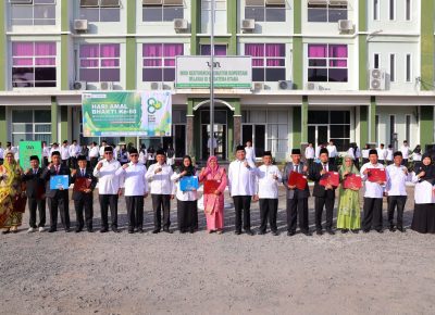 Sela Upacara HAB ke-80, UIN Sumatera Utara Medan Serahkan Penghargaan Satyalancana Karya Satya kepada 10 ASN