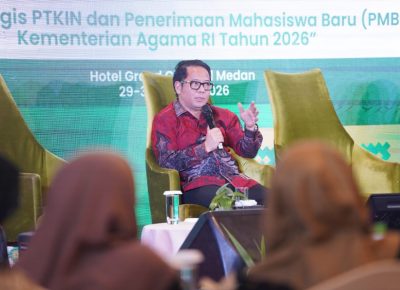 Sekjen, Irjen, dan Dirjen Pendis Kemenag Bahas Masa Depan PTKIN di Forum Rektor Medan