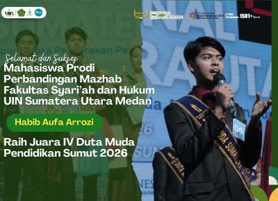Mahasiswa FSH UIN Sumatera Utara Raih Juara IV Duta Muda Pendidikan Sumut 2026