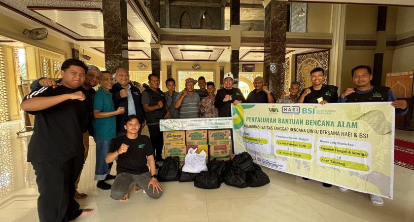 Bersama HAEI dan BSI, UINSU Salurkan Mesin Pompa Air untuk Masjid di Aceh Tamiang Jelang Ramadhan