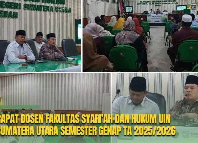 Perkuat Mutu Akademik, Fakultas Syari’ah dan Hukum UINSU Gelar Rapat Dosen Semester Genap 2025/2026