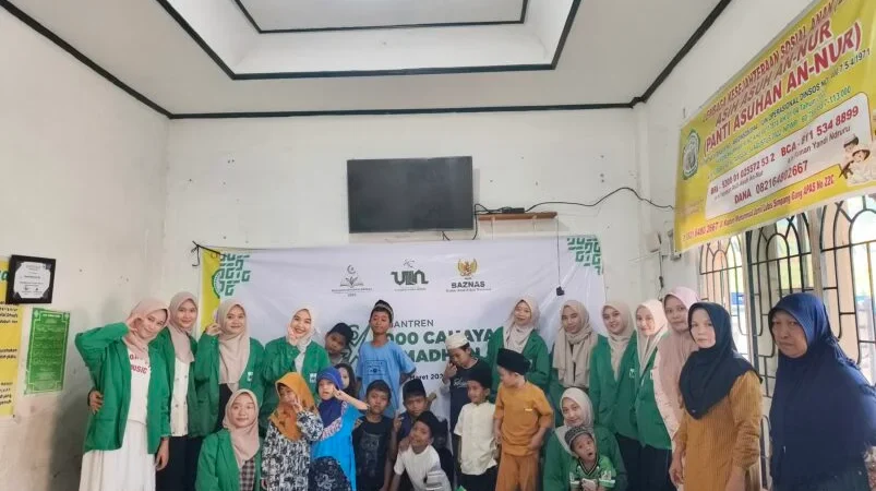 Pesantren 1000 Cahaya Ramadan Digelar Mahasiswa BCB UIN Sumatera Utara Medan di Panti Asuhan