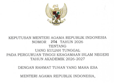 Kabar Gembira bagi Mahasiswa, UIN Sumatera Utara Medan Pastikan Tarif UKT Tahun 2026-2027 Tetap Stabil Tanpa Kenaikan