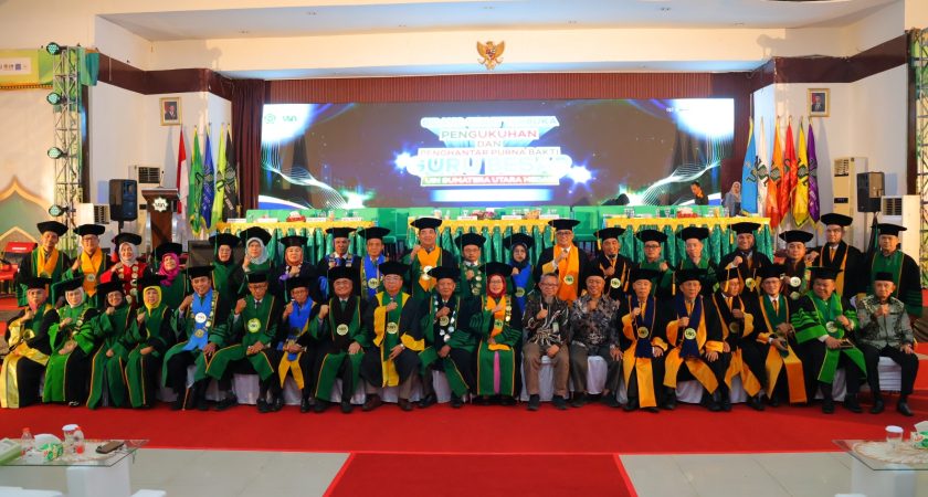 UINSU Medan Cetak Sejarah: Kukuhkan 14 Guru Besar Baru, Rektor Ajak Menjadi “Mercusuar Peradaban” di Era Digital