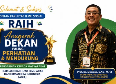 Dekan FIS UINSU Medan Raih Anugerah atas Dukungan terhadap Pengabdian kepada Masyarakat