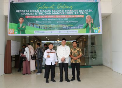 Wakil Rektor Bidang Akademik Tinjau Langsung Pelaksanaan Ujian Masuk Jalur Mandiri Reguler UINSU 2026
