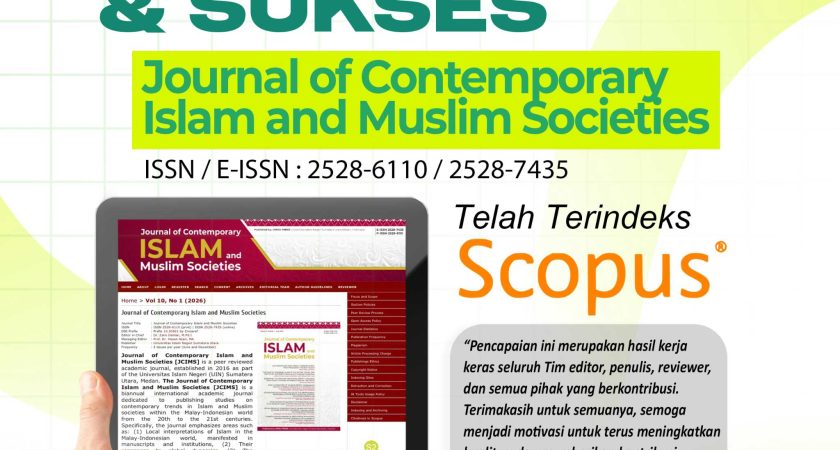 Jurnal JCIMS UINSU Naik Peringkat, dari Sinta Kini Resmi Masuk Scopus