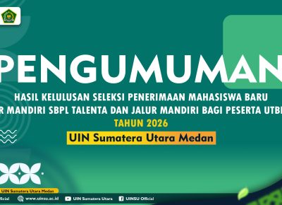 PENGUMUMAN HASIL KELULUSAN SELEKSI PENERIMAAN MAHASISWA BARU JALUR MANDIRI SBPL TALENTA DAN JALUR MANDIRI BAGI PESERTA UTBK-SSE TAHUN 2026