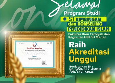 Torehkan Capaian Membanggakan, 100 Persen Program Studi S1 FITK UINSU Raih Akreditasi Unggul