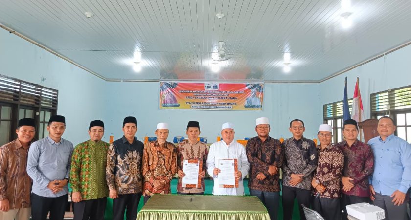Perluas Jejaring Akademik, Pascasarjana UINSU Teken MoU dan Gelar PkM di STAI Syekh Abdur Rauf Aceh Singkil