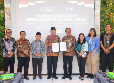 Komitmen Nyata Layani Masyarakat, UINSU Medan dan Kanwil Kemenkum Sumut Jalin Sinergi Strategis