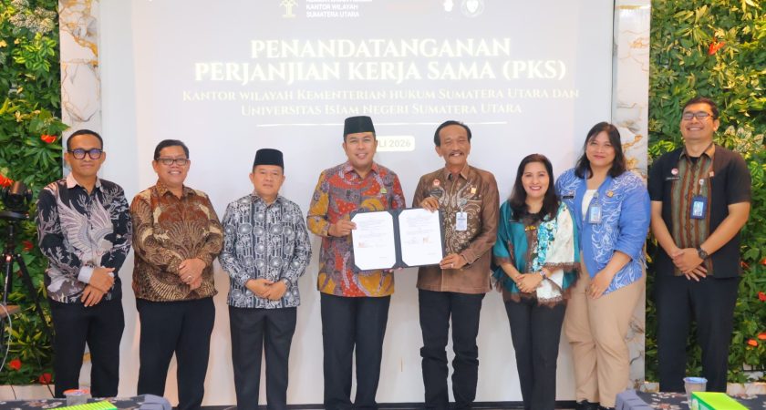 Komitmen Nyata Layani Masyarakat, UINSU Medan dan Kanwil Kemenkum Sumut Jalin Sinergi Strategis