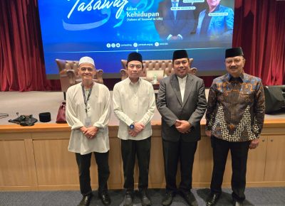 Merajut Harmoni Spiritual, Wakil Rektor Bidang Kerja Sama dan Pengembangan Lembaga UINSU Kupas Tuntas “Nilai-Nilai Tasawuf dalam Kehidupan” di Jamiyah Singapore