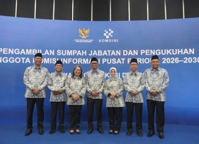 Pengukuhan Komisioner Komisi Informasi Pusat 2026–2030 Perkuat Komitmen Keterbukaan Informasi Publik