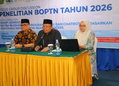 UIN Sumatera Utara Gelar FGD Penelitian BOPTN 2026, Kembangkan SMART ADMISSION Berbasis Chatbot