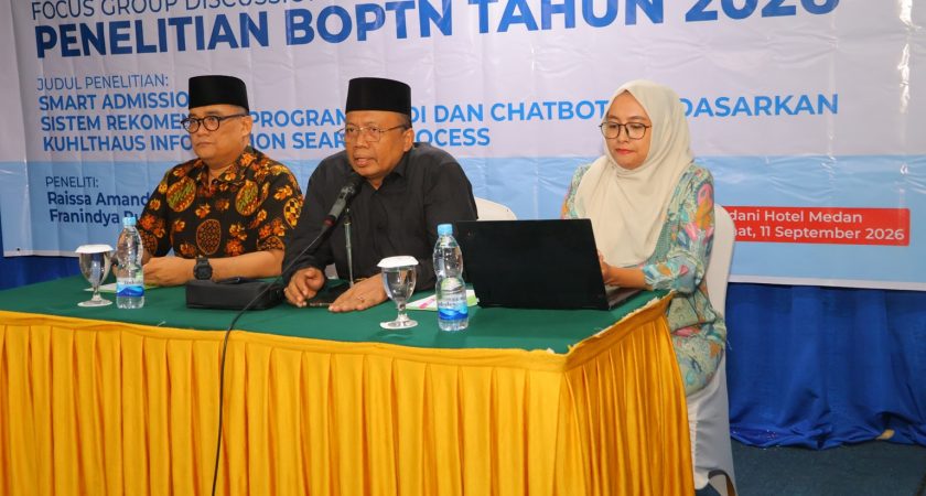 UIN Sumatera Utara Gelar FGD Penelitian BOPTN 2026, Kembangkan SMART ADMISSION Berbasis Chatbot