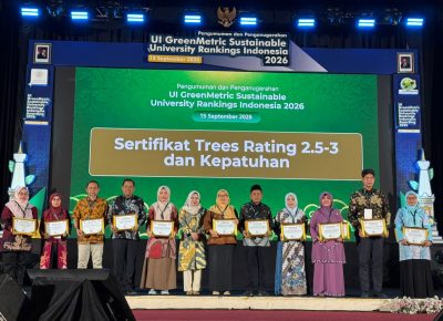 UINSU Medan Raih Certificate of Compliance Predikat Platinum dan 2,5 Trees Rating UI GreenMetric 2026