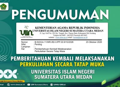 Pengumuman Pemberitahuan Kembali Melaksanakan Perkuliahan Secara Tatap Muka