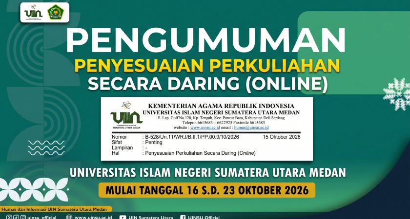 Pengumuman Penyesuaian Perkuliahan Secara Daring (Online)