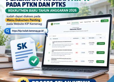 Pengumuman Penetapan Penerima KIP Kuliah Kementerian Agama Tahun 2026